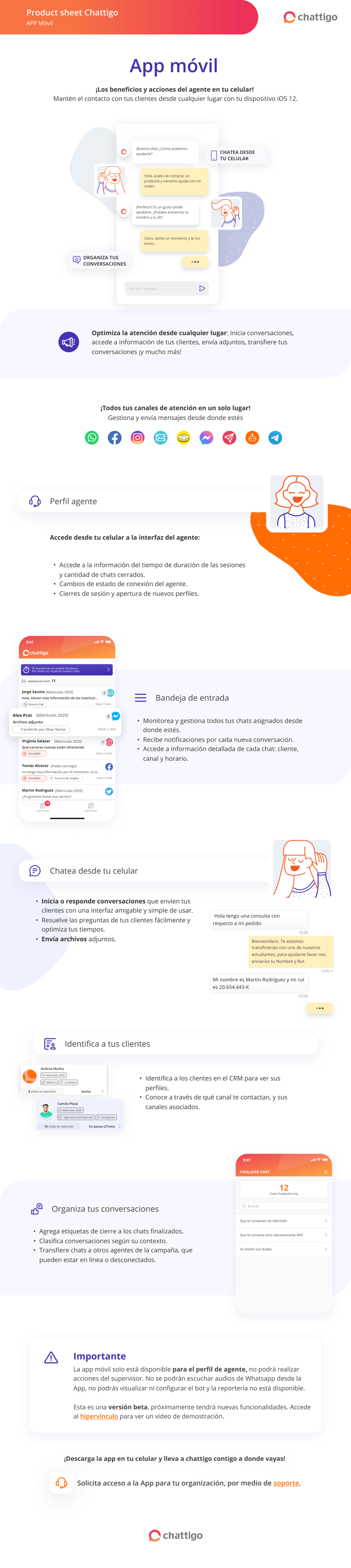 App Movil Product Sheet 2.1