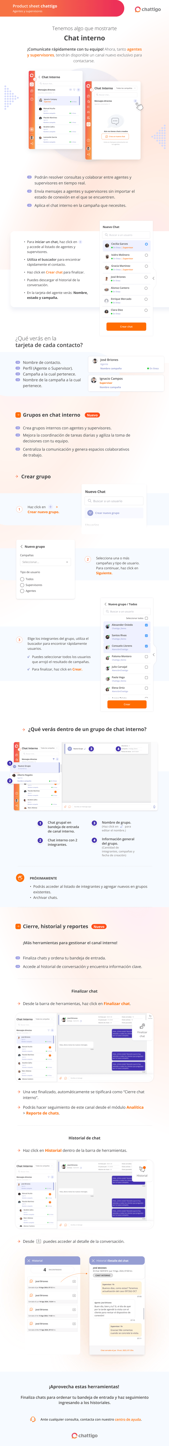 Chat interno Supervisor - ESPAÑOL
