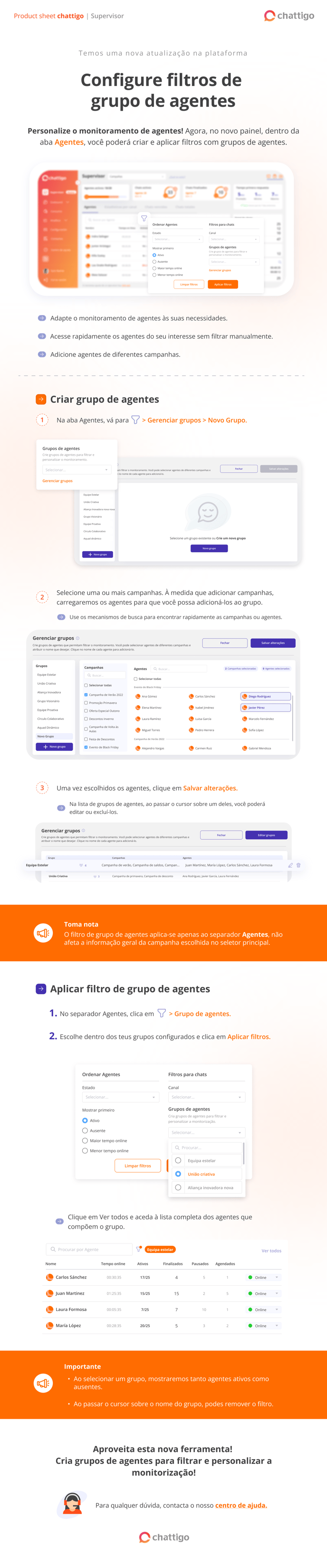 PS Grupos de agentes - POR