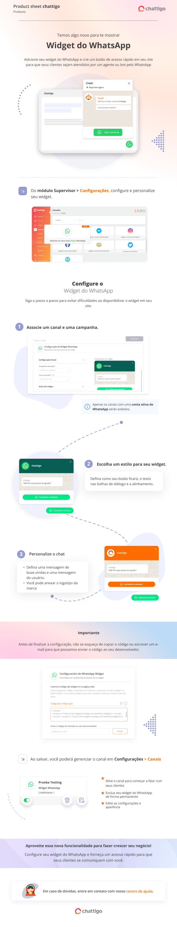PS Widget do WhatsApp